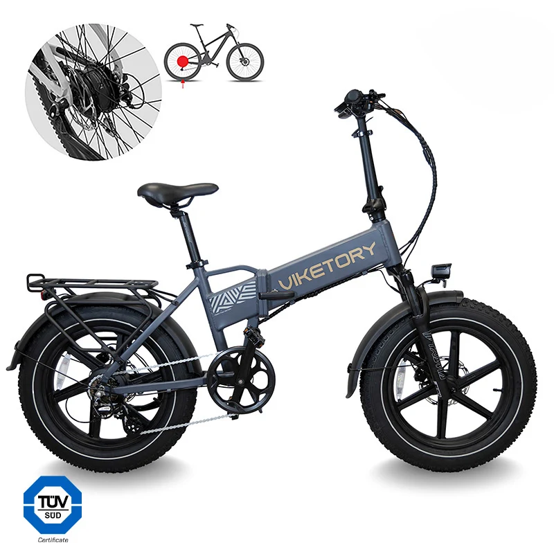 LITHOR - Fatbike pliant - Gris graphite