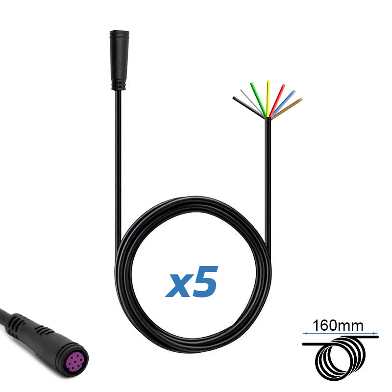 Connecteur étanche 8mm 7 broches