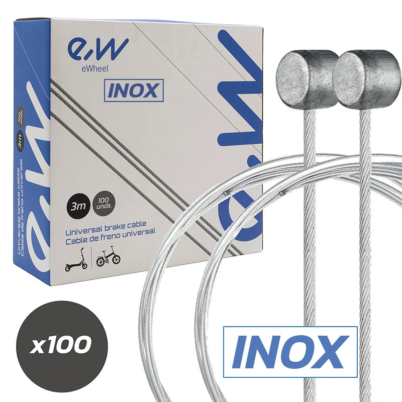 Câble de frein 3m acier inoxydable - 100 PCS