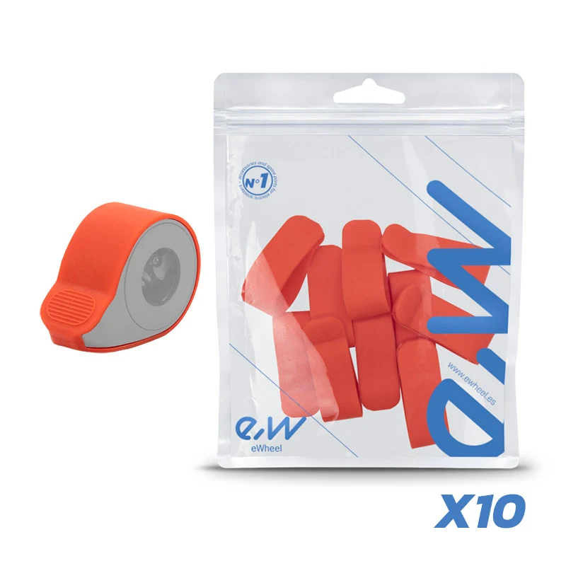 Cache en silicone rouge pour accélérateur - 10pcs