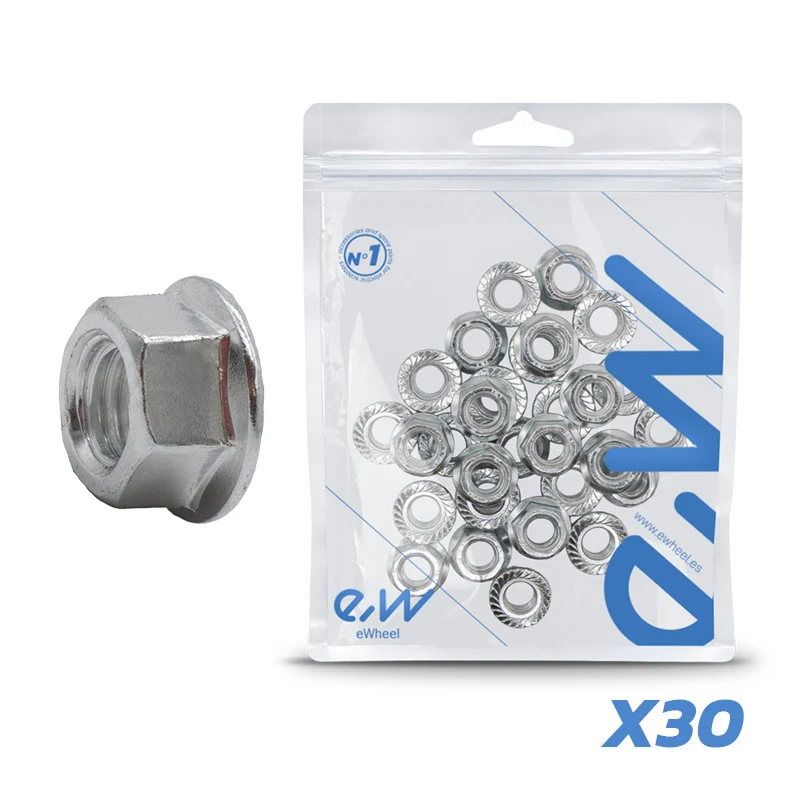 Écrous d’axe moteur Dualtron M12 – lot de 30 unités