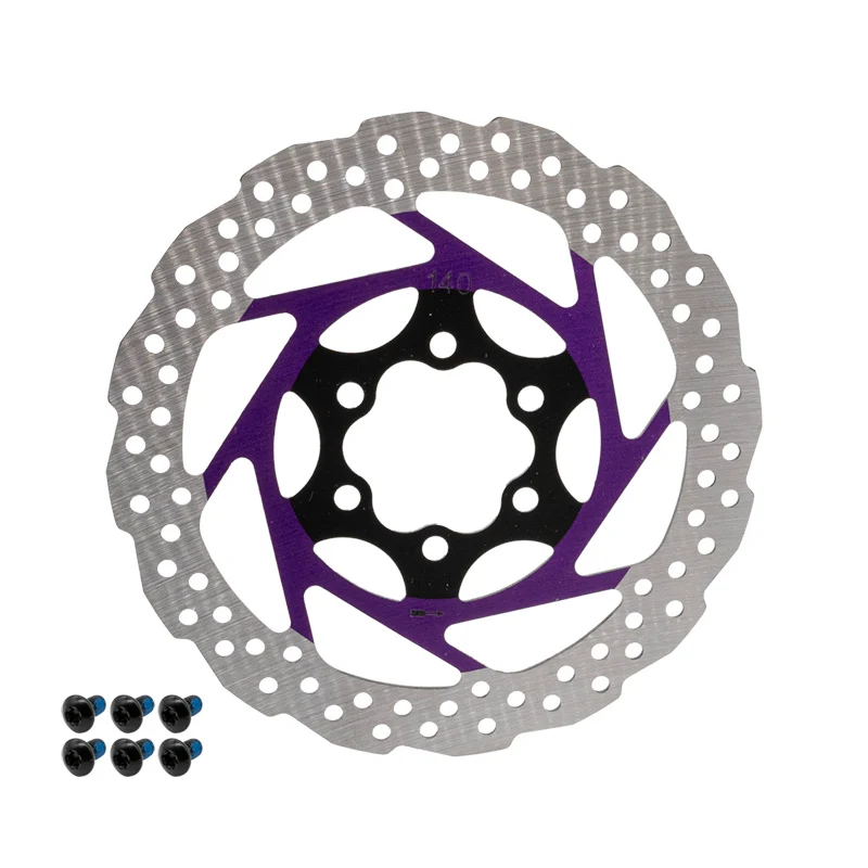Disque de frein V2 6H 140mm Violet