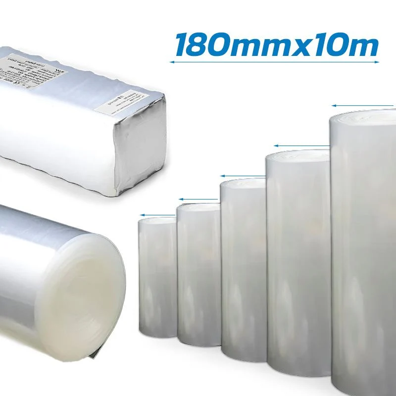 Gaine thermorétractable transparent 180mm 10M