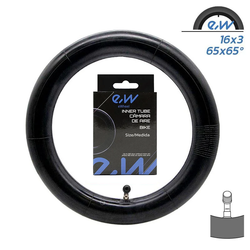 Chambre à air 16x3 VC 90x90º Ewheel