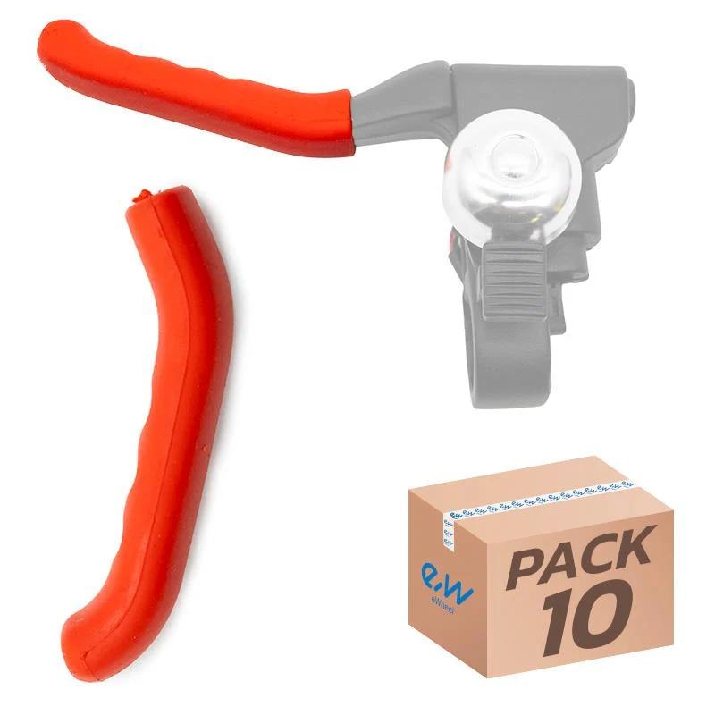Cache levier de frein en silicone rouge - 10 unités