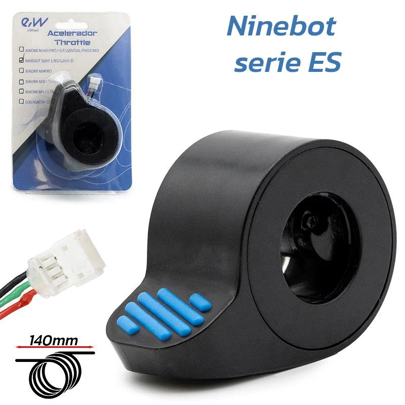 Accélérateur Ninebot série ES bleu - connecteur JST ZH