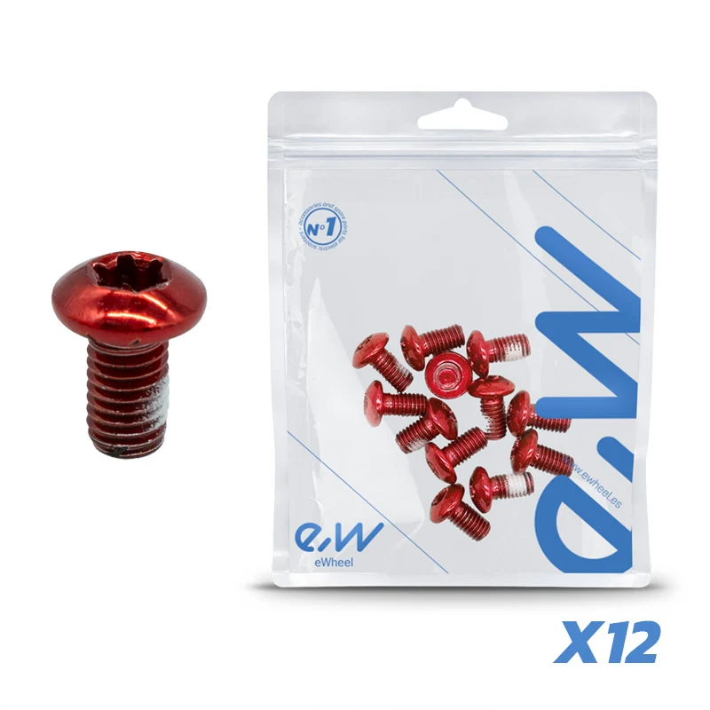 Vis rouge M5x10 pour disques de frein - 12 pcs.