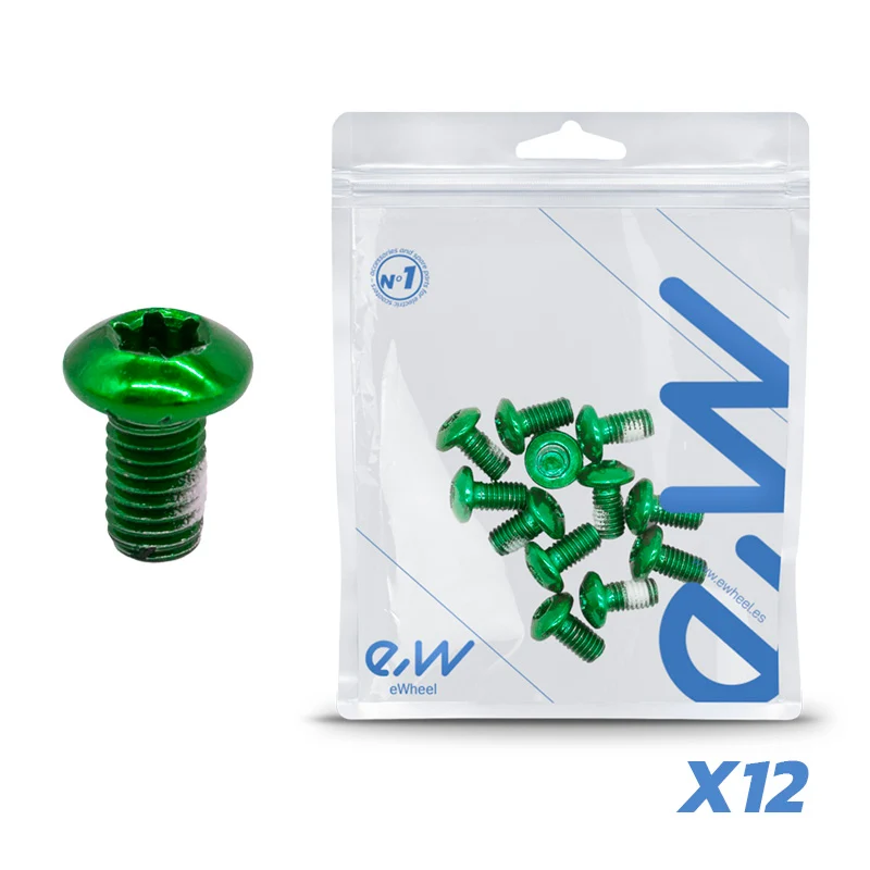 Vis verte M5x10 pour disques de frein - 12 pcs.