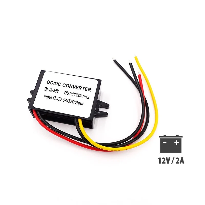 Convertisseur Tension DC 12V 2A pour Trottinette Électrique