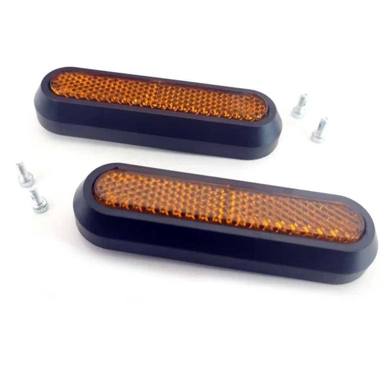 Catadioptre noir avec réflecteur jaune pour Xiaomi - 2 pcs.