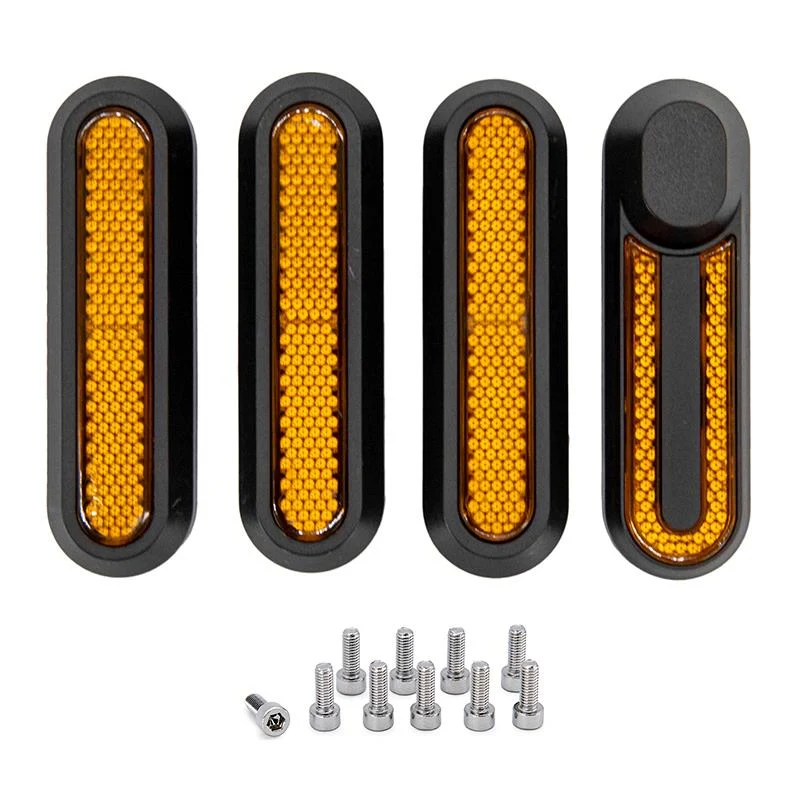 Cathadioptrique noir avec réflecteur jaune pour Xiaomi