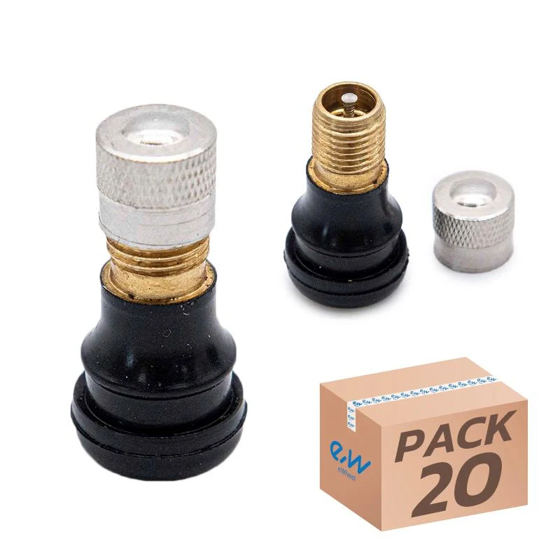 Valve tubeless droite (joint de pression) - PVR40 - 20pcs