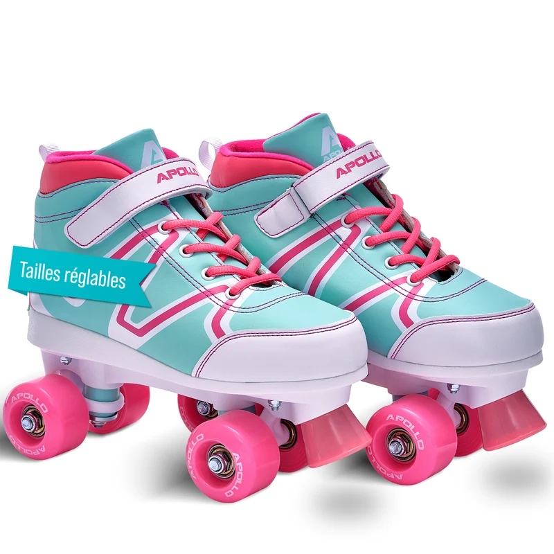 Soft Boots patins à roulettes enfants filles disco - pointure réglable - Candy