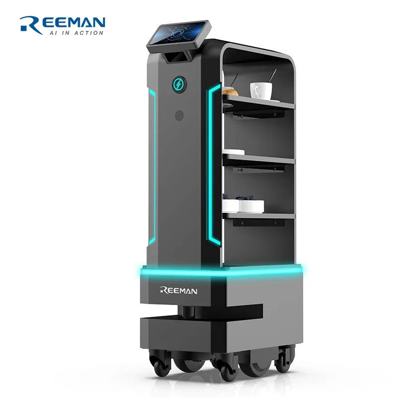 Robot AI de service REEMAN FBOT18S pour livraison de repas