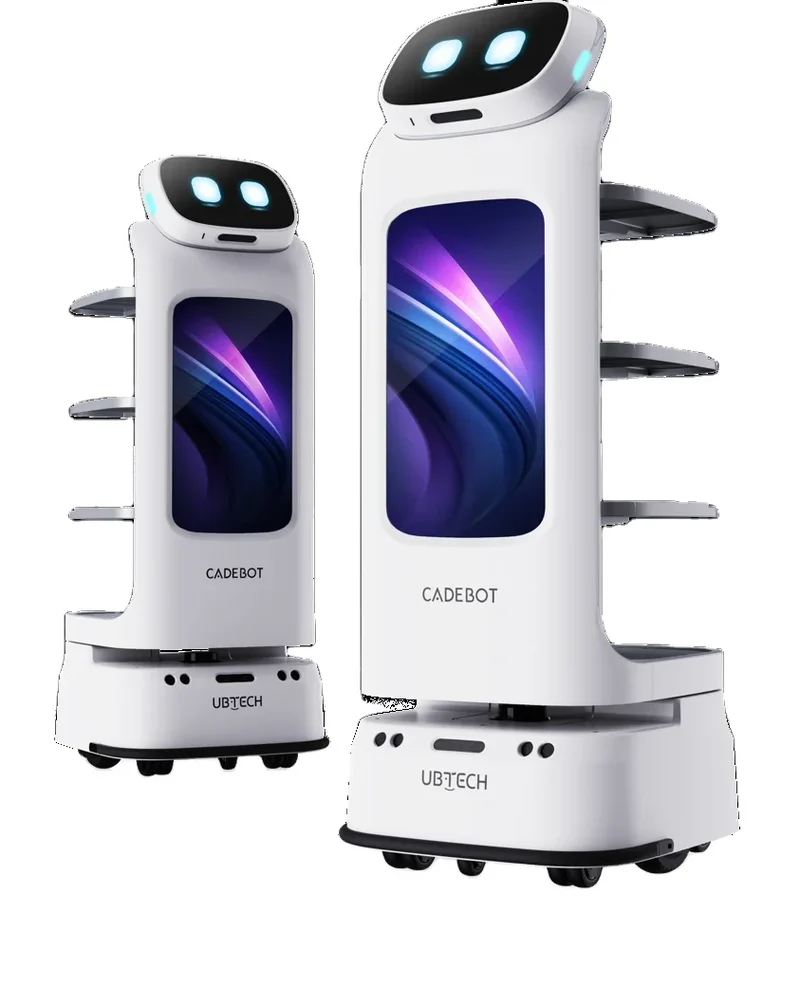 Robot de Livraison Autonome pour Restaurant – MC-L100 MiCity – Capacité 40 kg– Navigation LDS SLAM – Autonomie 48h – Idéal Hôtels, Entrepôts, Logistique