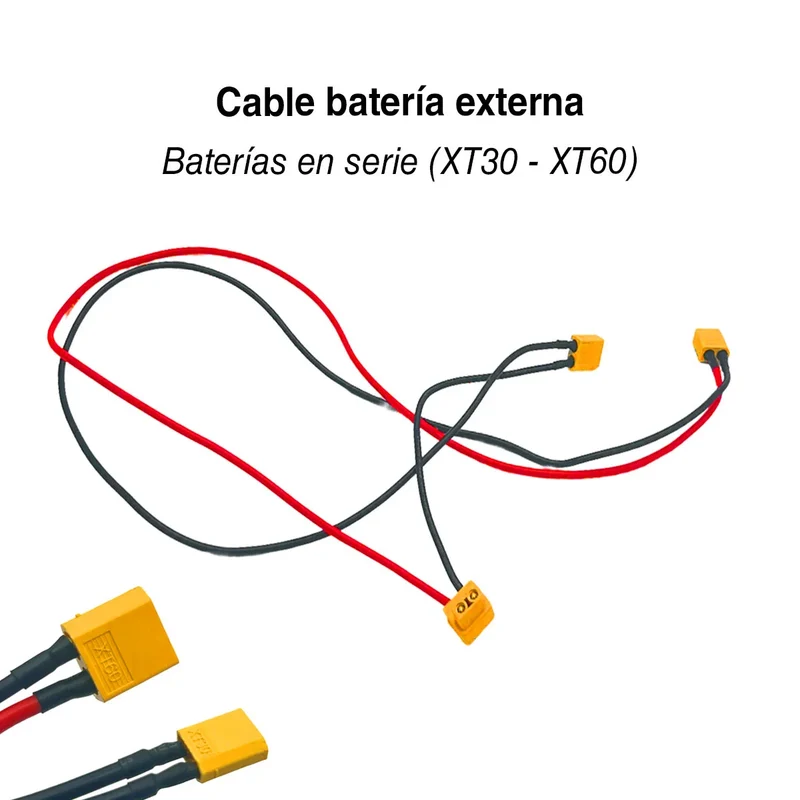 Câble pour batteries externes en série connecteur XT30-XT60
