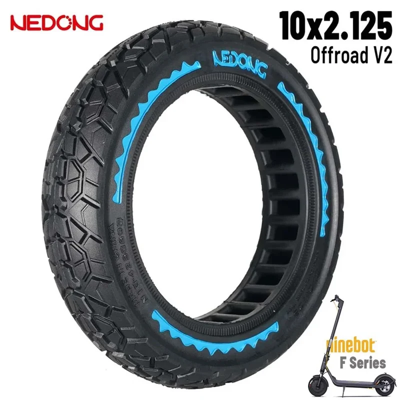 Pneu plein 10×2.125-6.5 - 42.5 mm Bleu Nedong