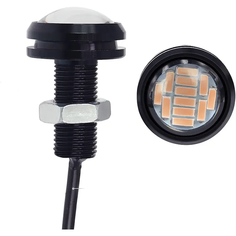 Eagle Eye Led Light (pack de 2 lumières) Jaune (12 LED par lumières)