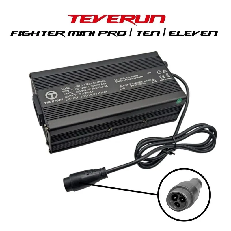 Chargeur Rapide 67.2V 5A TEVERUN FIGHTER MINI PRO & 10 & 10+ & 11 & 11+ & TETRA