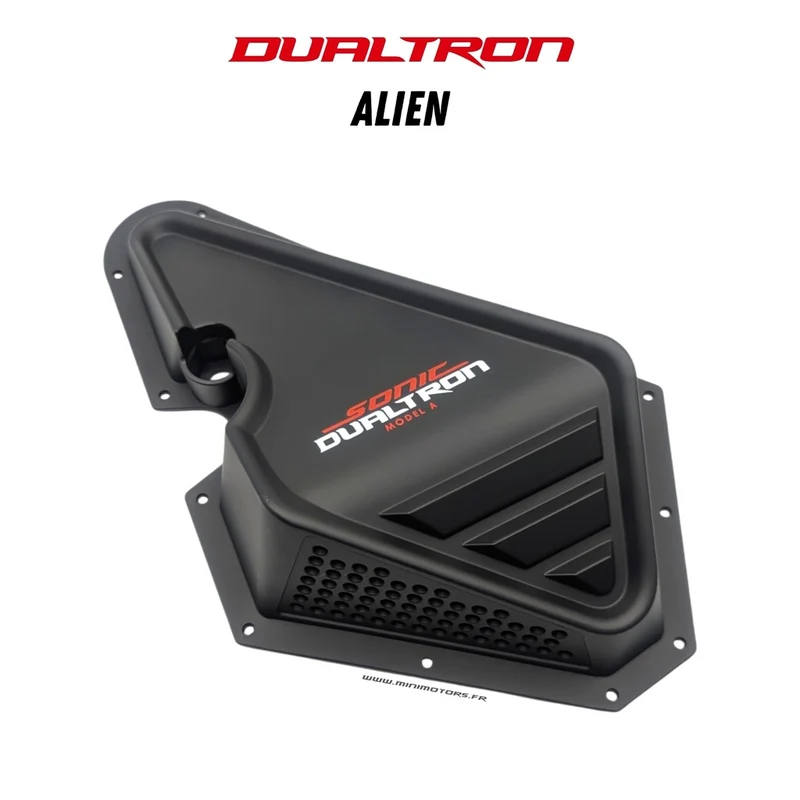 Cache gauche de boîtier de colonne de direction noir Dualtron Alien