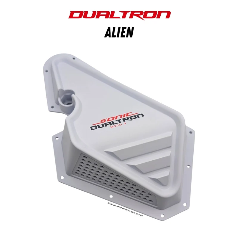 Cache gauche de boîtier de colonne de direction blanc Dualtron Alien