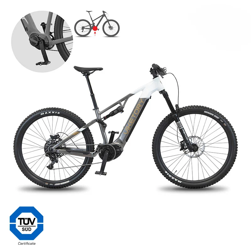 VTT électrique Terram 2.0 Blanc / Gris quartz — Viketory