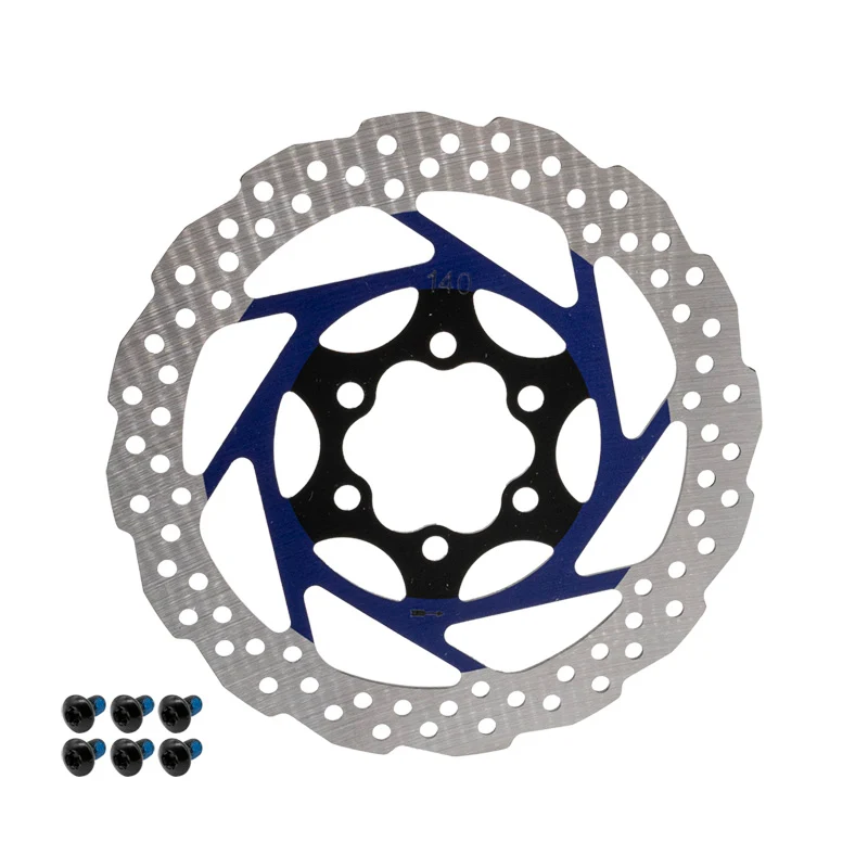 Disque de frein V2 6H 140 mm bleu — Ewheel
