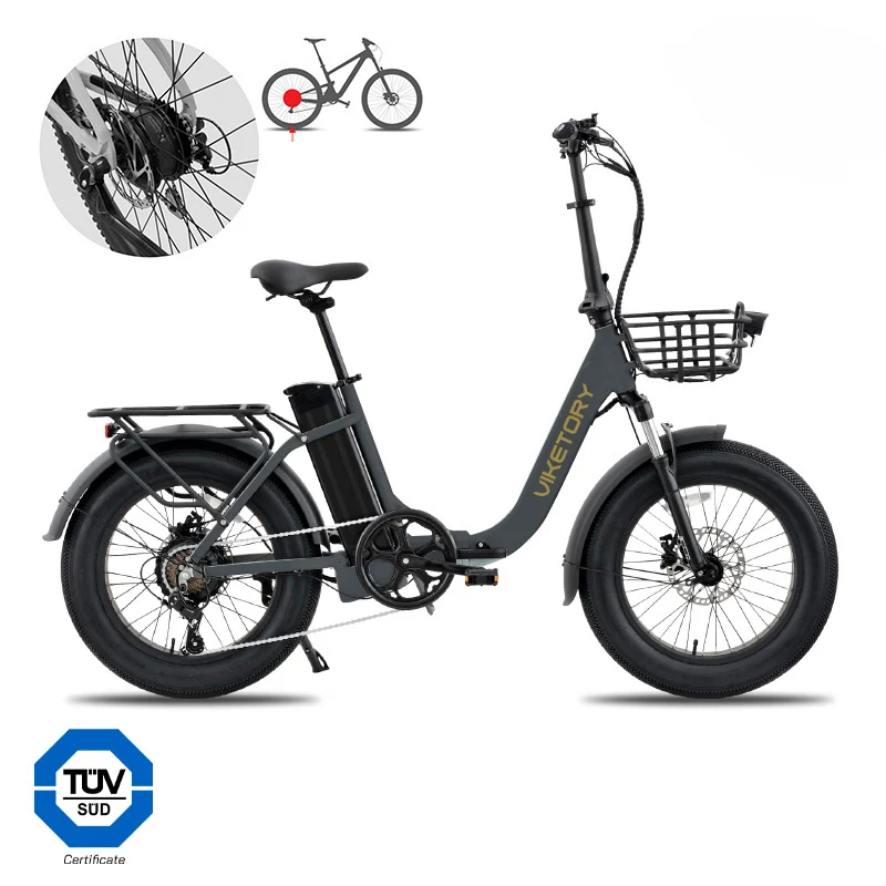 Granit — Fatbike pliant gris graphite — Viketory