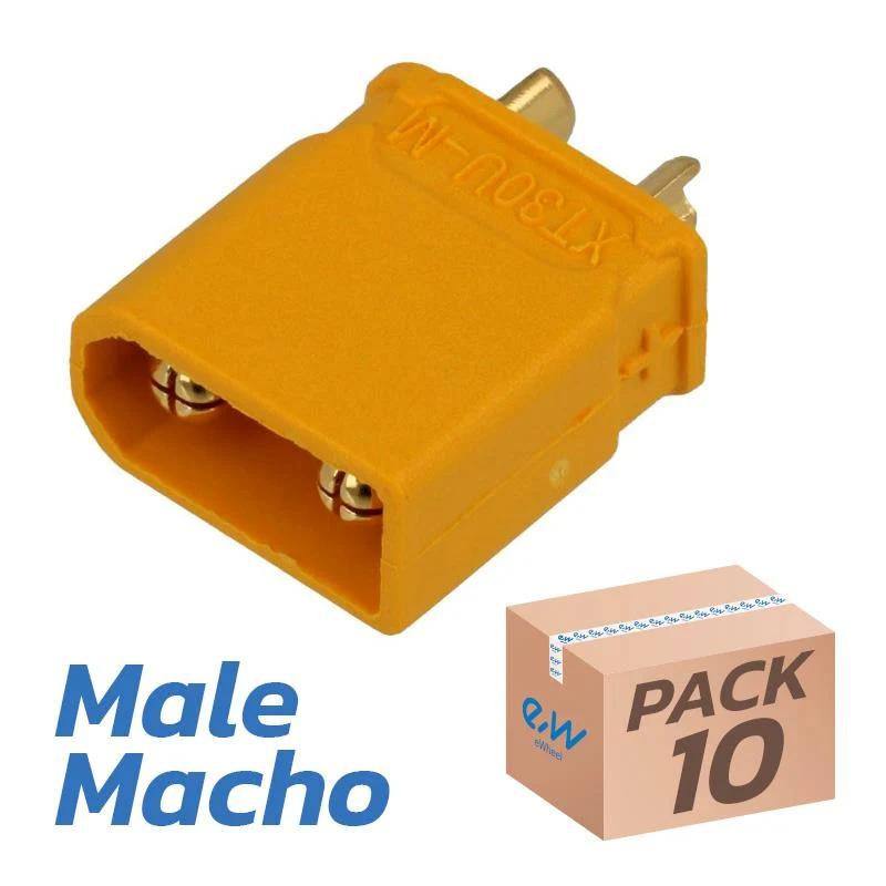 Connecteurs XT30U Amass mâles – lot de 10