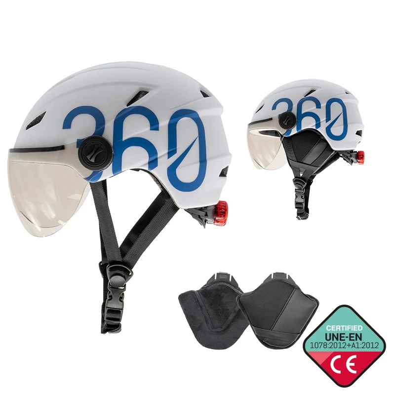 GLOOB Urbain - Bianco/Blu – Oreillettes Amovibles