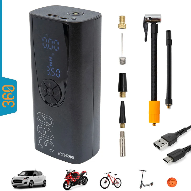 Gonfleur électrique portable EW2.0 avec fonction Power Bank [Ewheel]